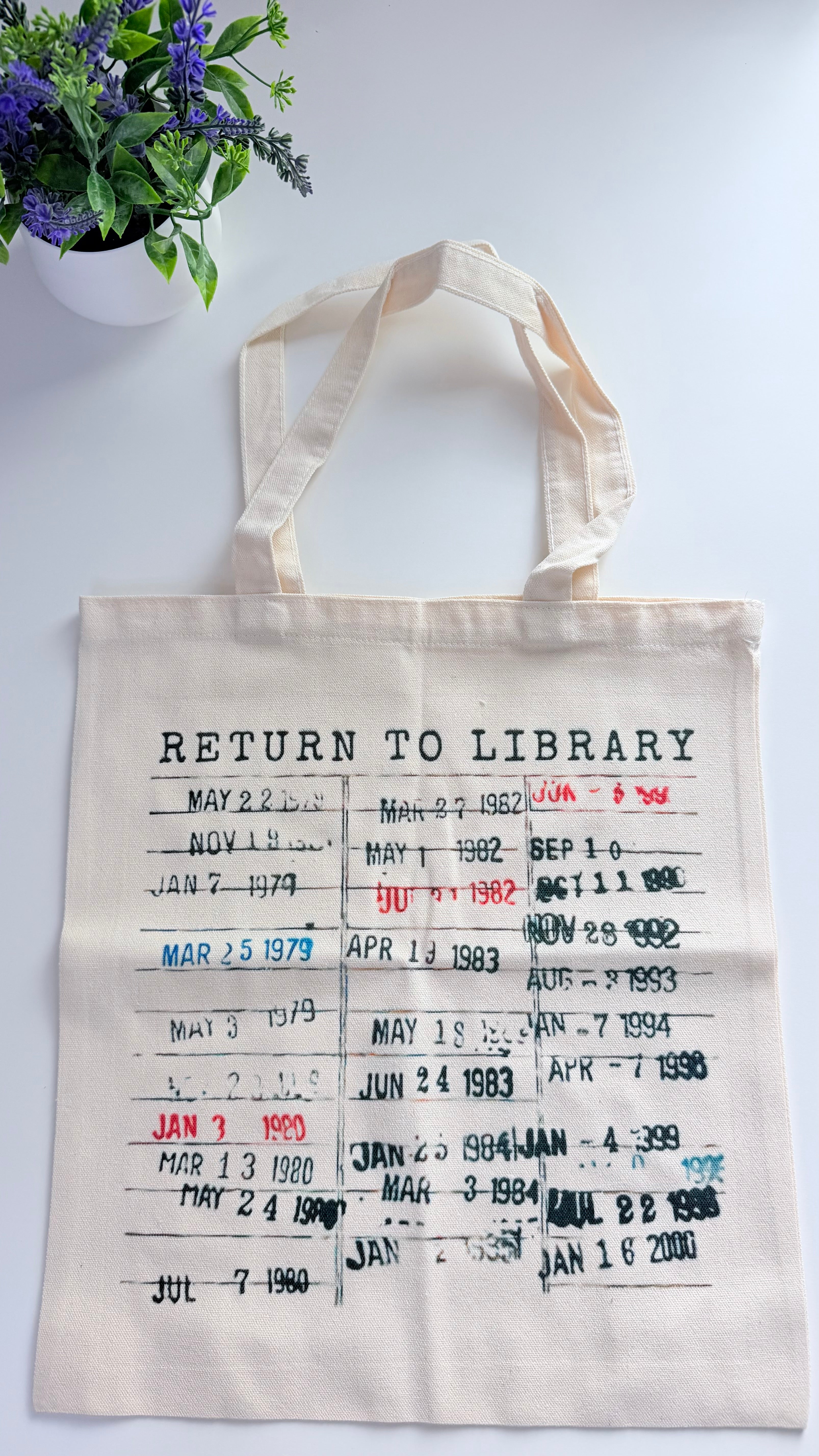 Bookish Tote Bag “Return to Library”