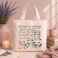 Bookish Tote Bag “Return to Library”