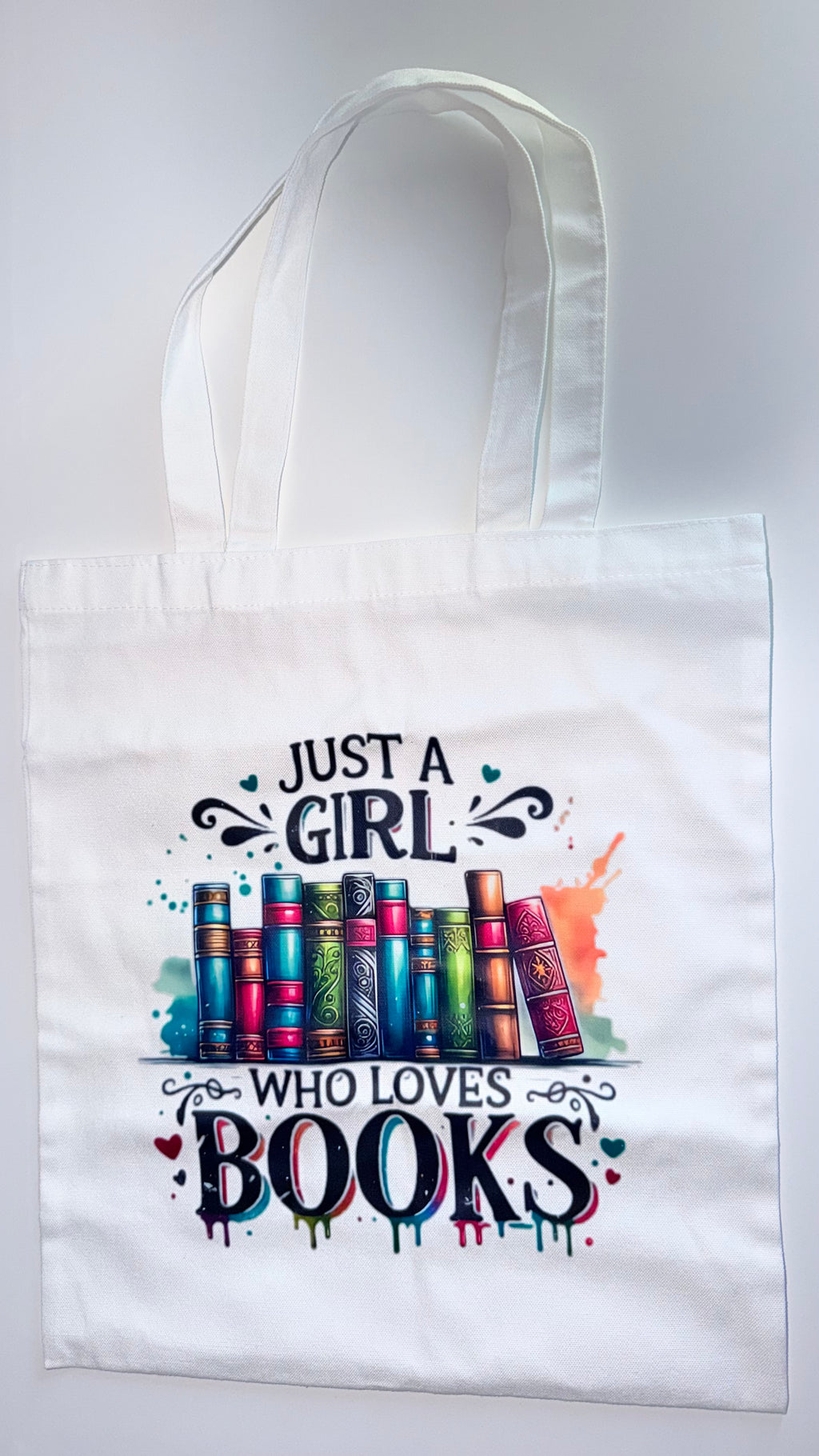 Bookish Tote Bag “Just a Girl Who Loves Books”
