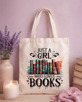 Bookish Tote Bag “Just a Girl Who Loves Books”