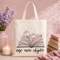 Bookish Tote Bag “ One more Chapter”